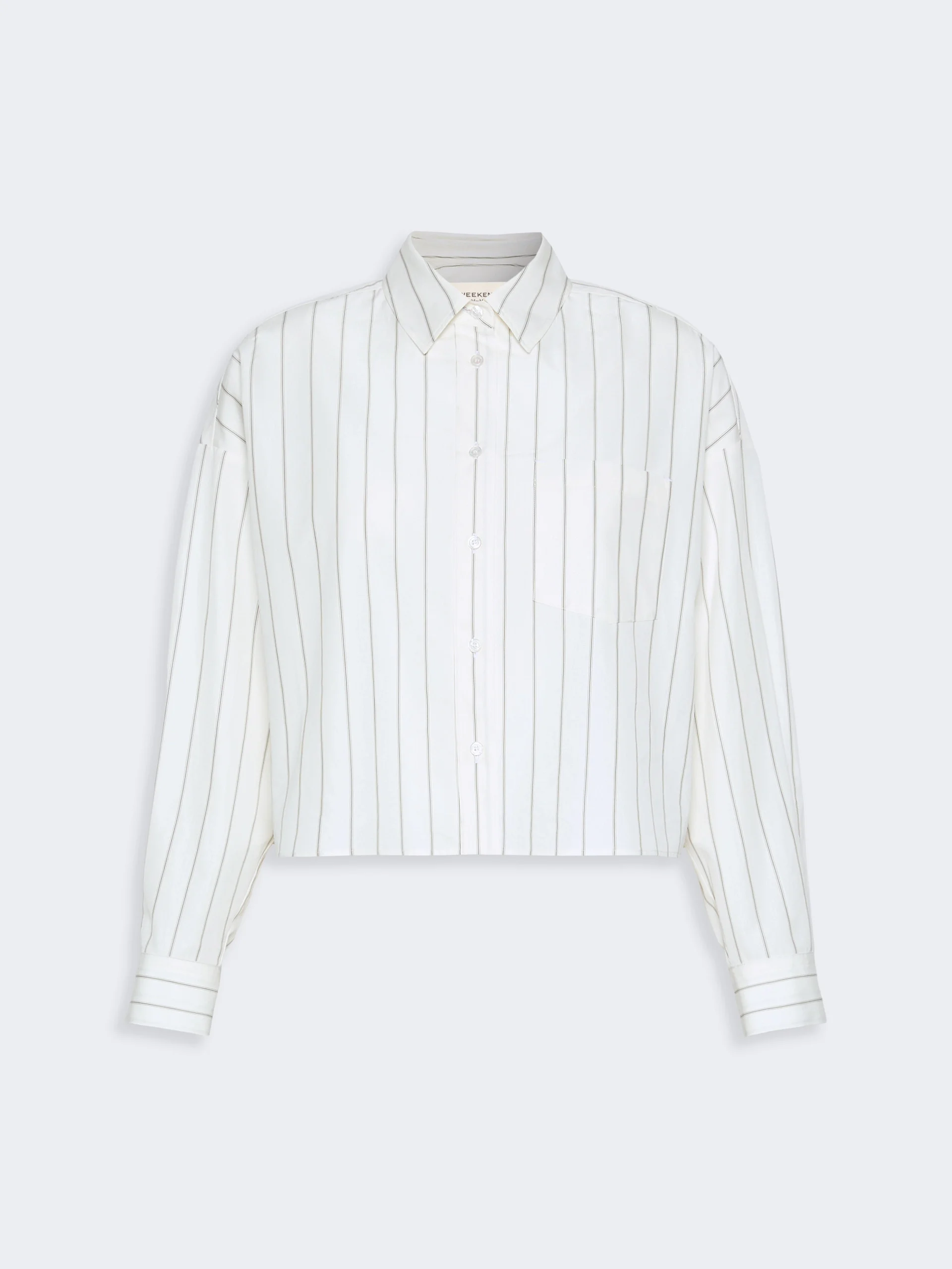 CERTOSA Cotton shirt with a contrasting back - BROWN - 1
