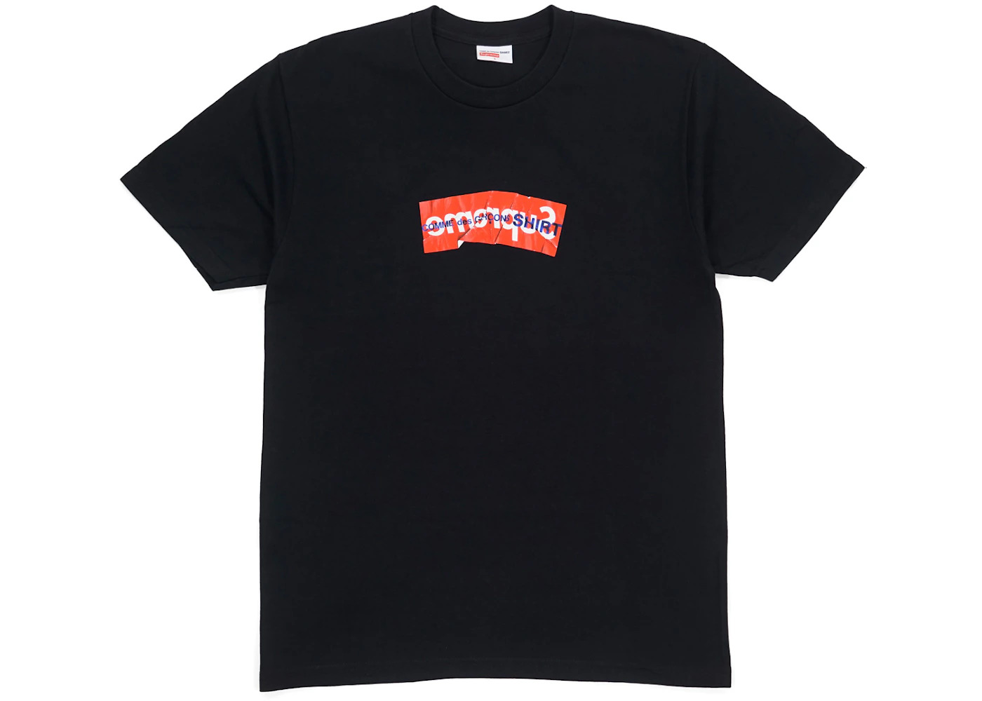 Supreme Comme Des Garcons SHIRT Box Logo Tee Black - 1