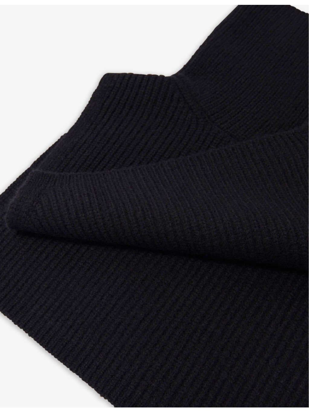 Button-embellished ribbed wool and cashmere-blend collar - 5