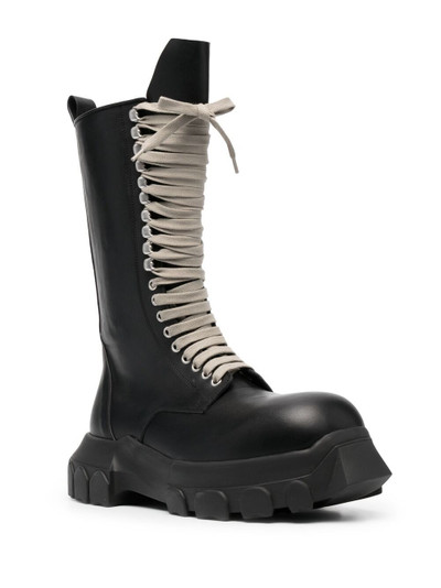 Rick Owens chunky mid-sole leather boots outlook