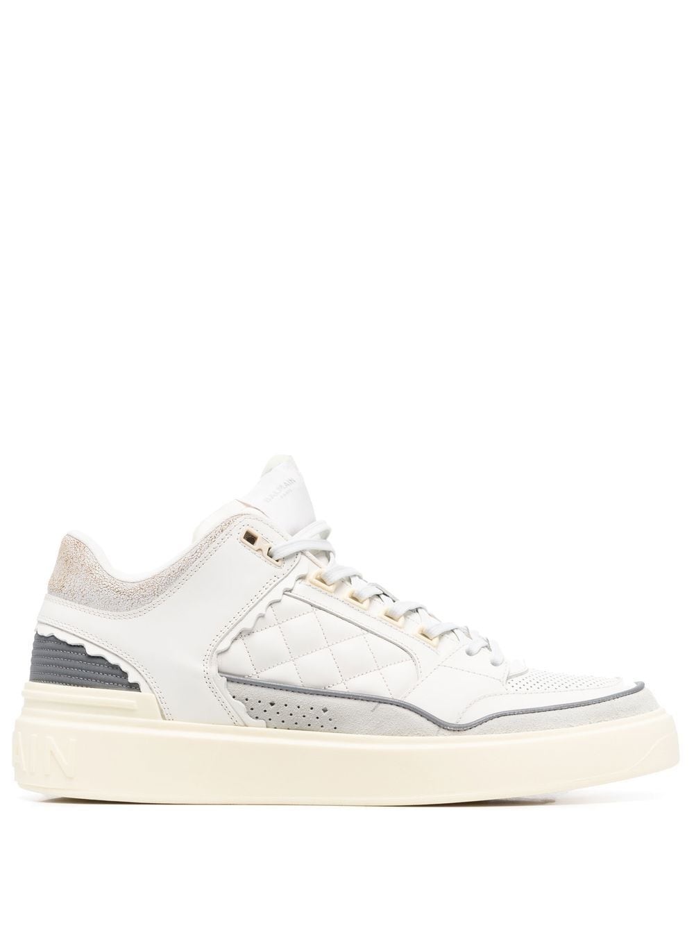 quilted panelled sneakers - 1