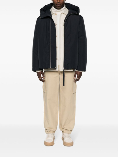 Jil Sander stand-up collar padded-design jacket outlook