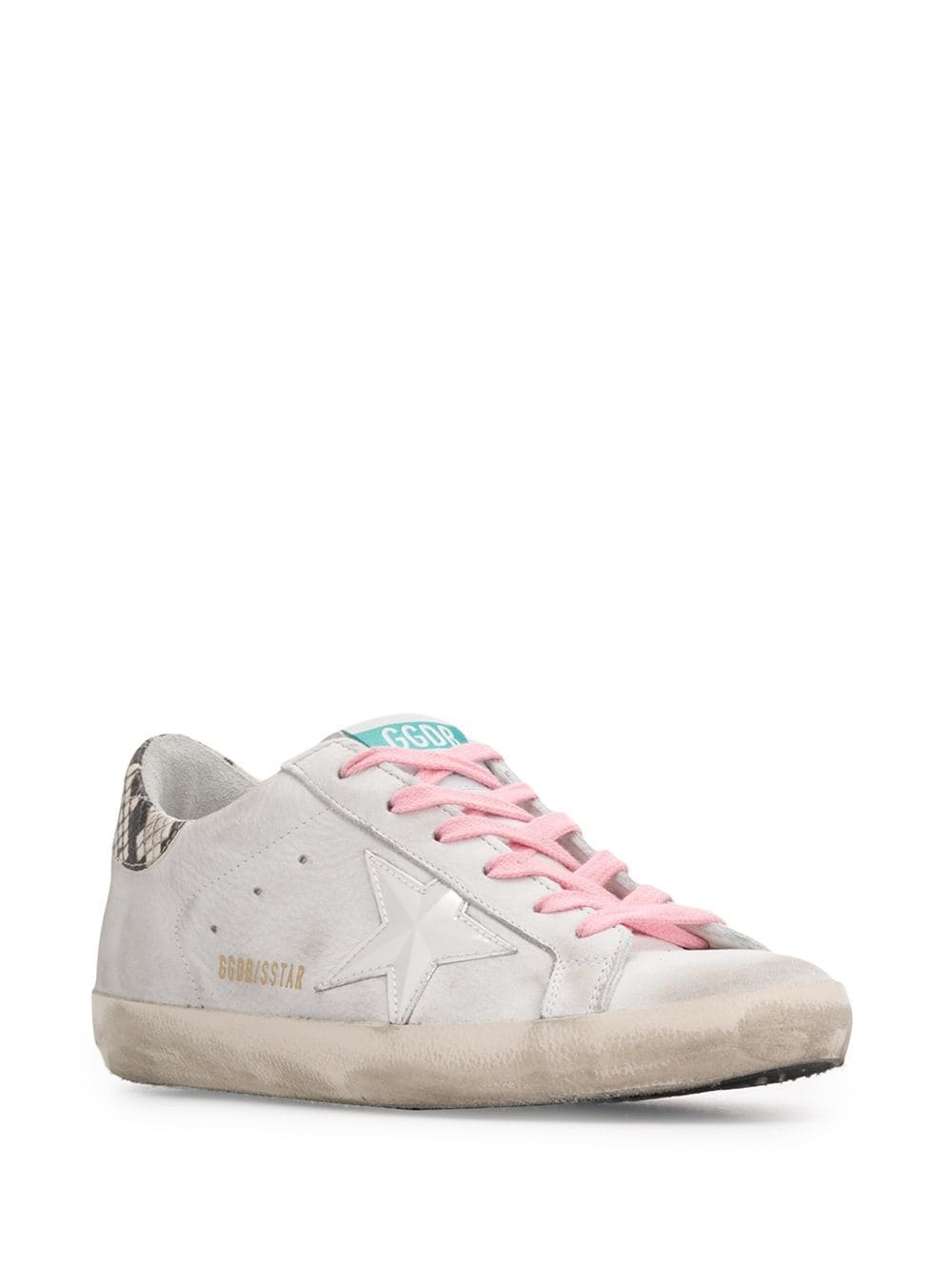 snakeskin effect Superstar sneakers - 2