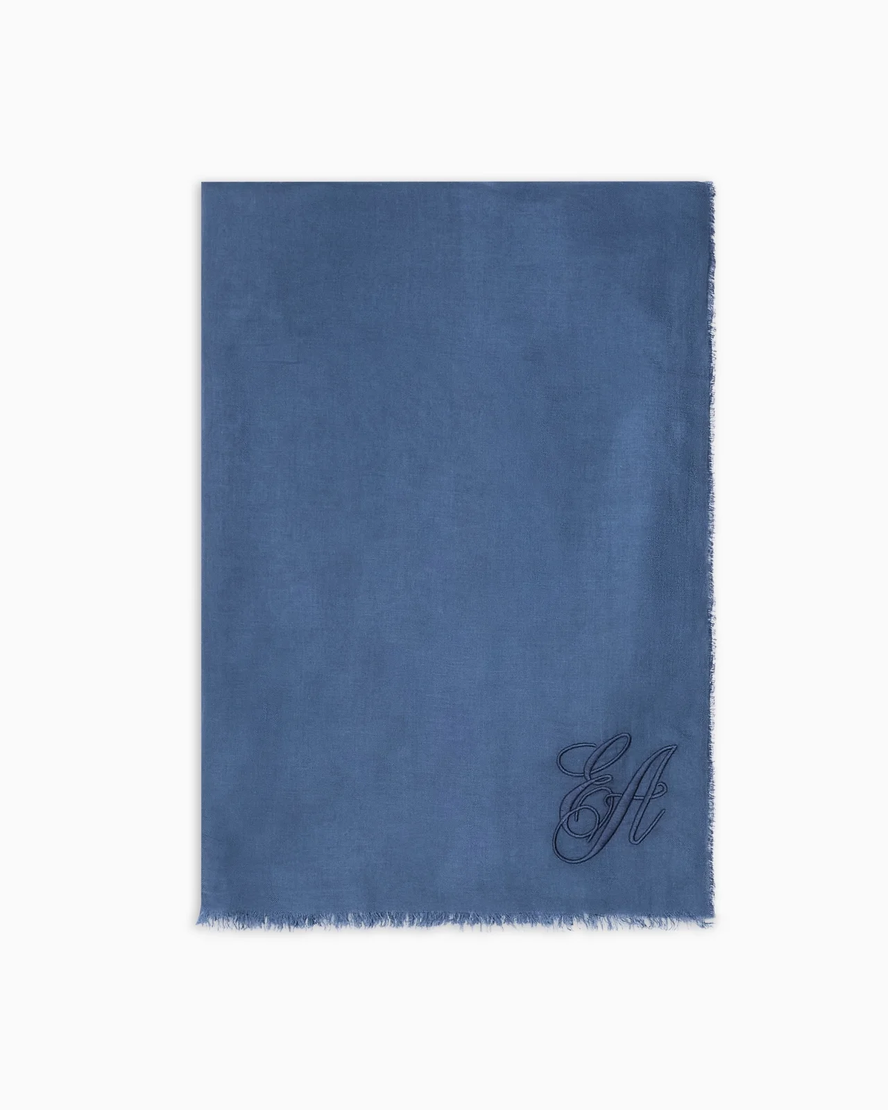 OVERSIZED MODAL STOLE WITH EA SIGNATURE EMBROIDERY - 1
