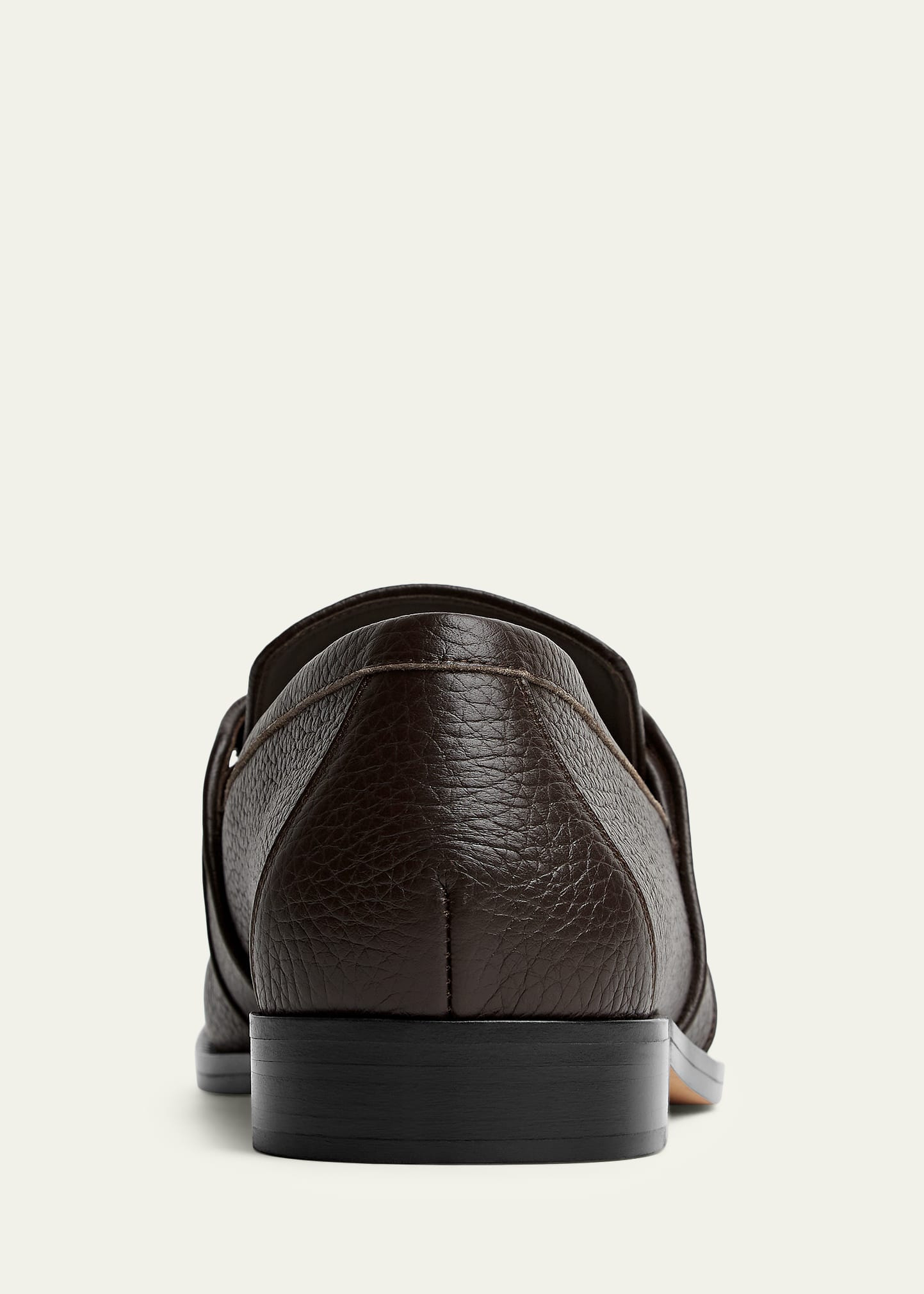Men's Astaire Grainy Leather Knot Loafers - 3