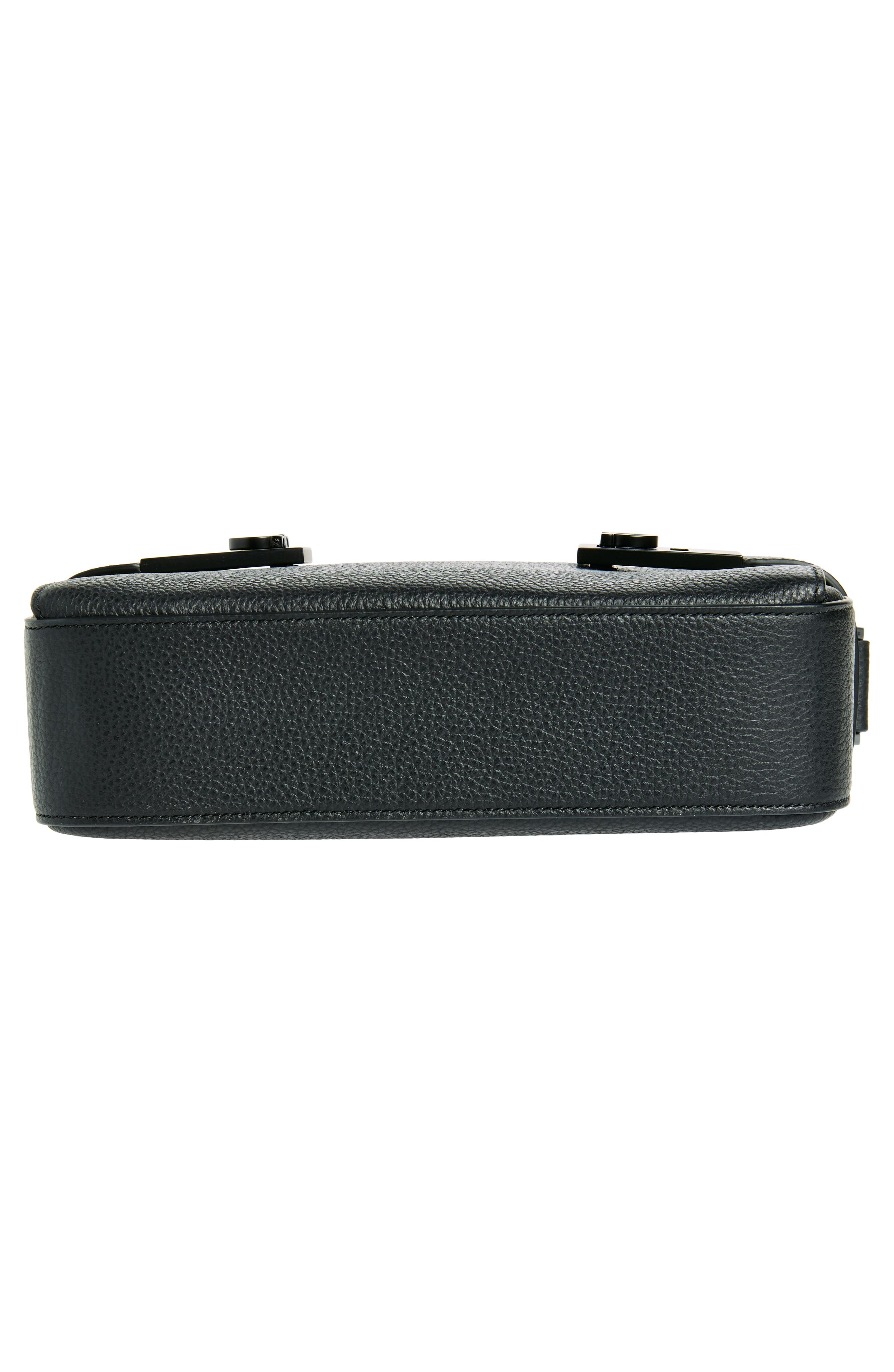 FERRAGAMO 
Twins Leather Crossbody Bag
 in Nero Nero Nero at Nordstrom - 4