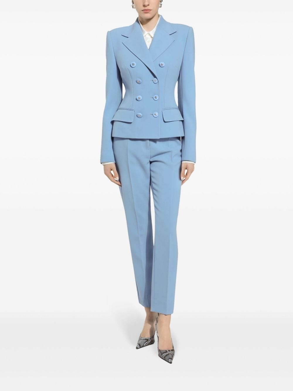 buttoned double breasted jacket - 3