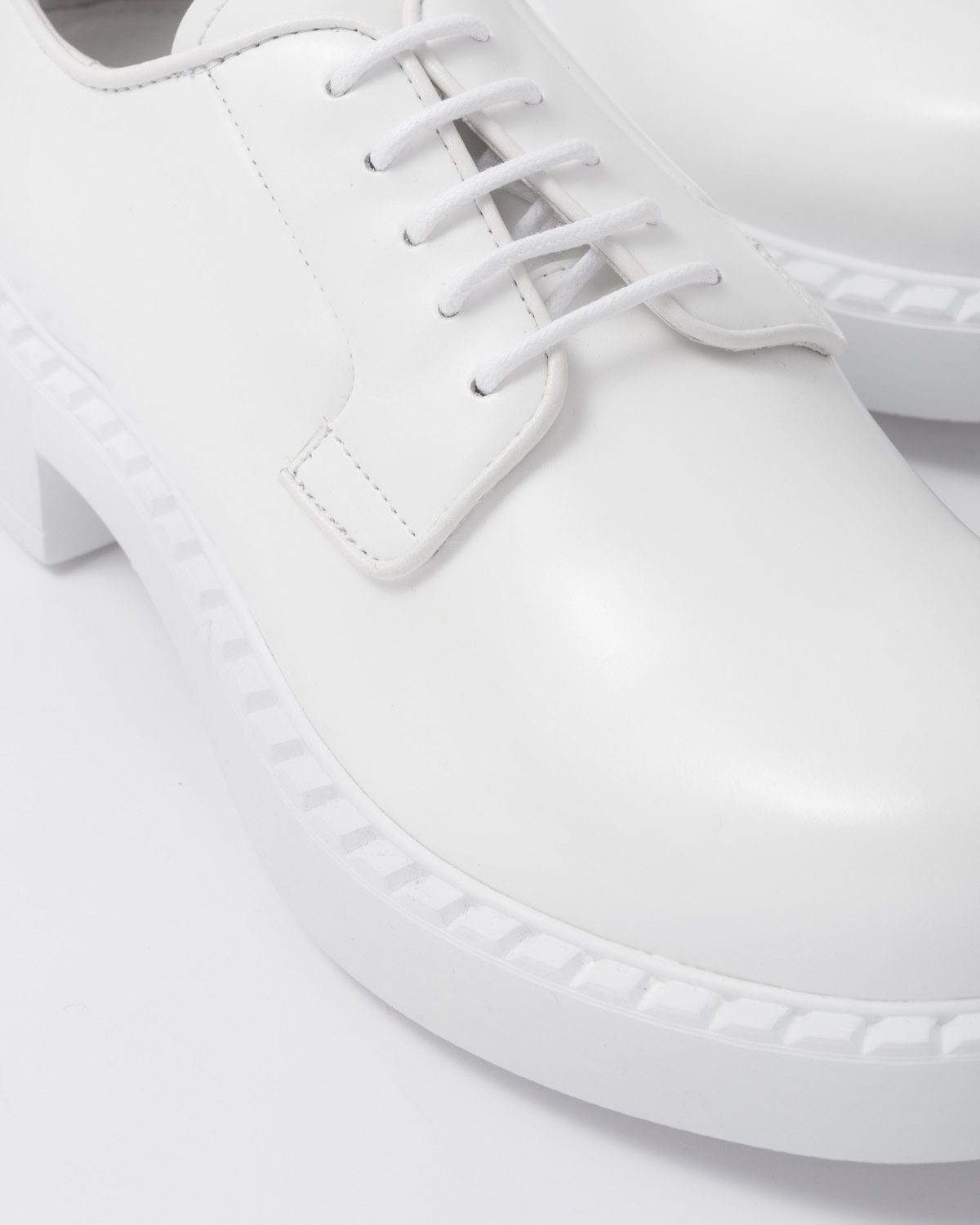 Brushed-leather derby shoes - 6