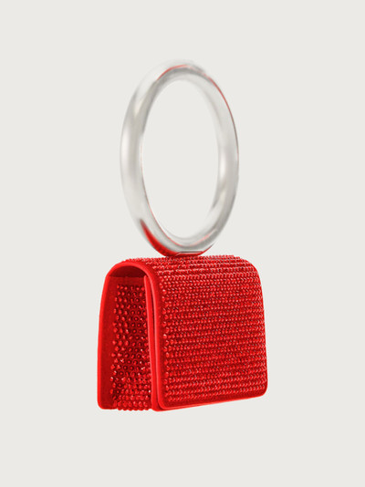 FERRAGAMO Micro pouch with crystals outlook