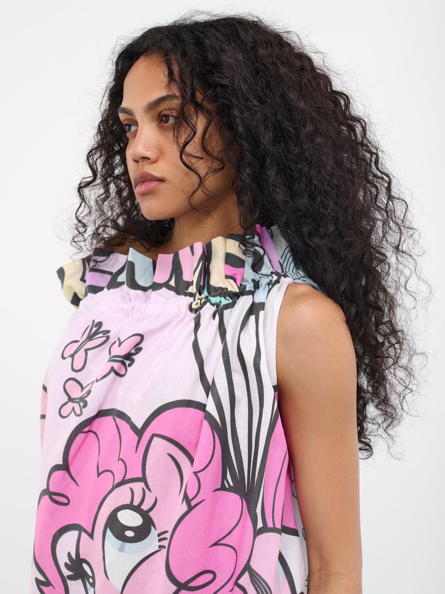 Ruffled Deadstock Midi Dress - 4