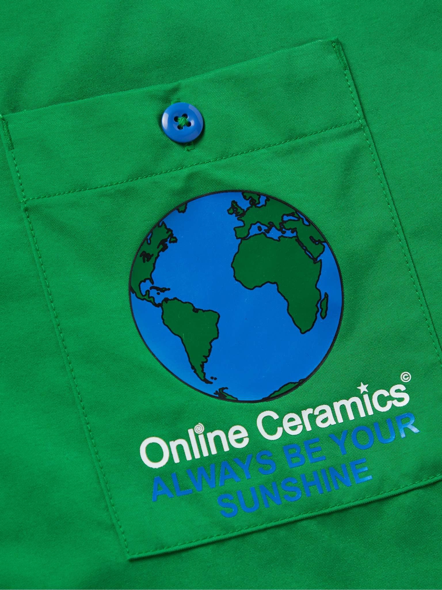 + Online Ceramics Convertible-Collar Printed Nylon Shirt - 3