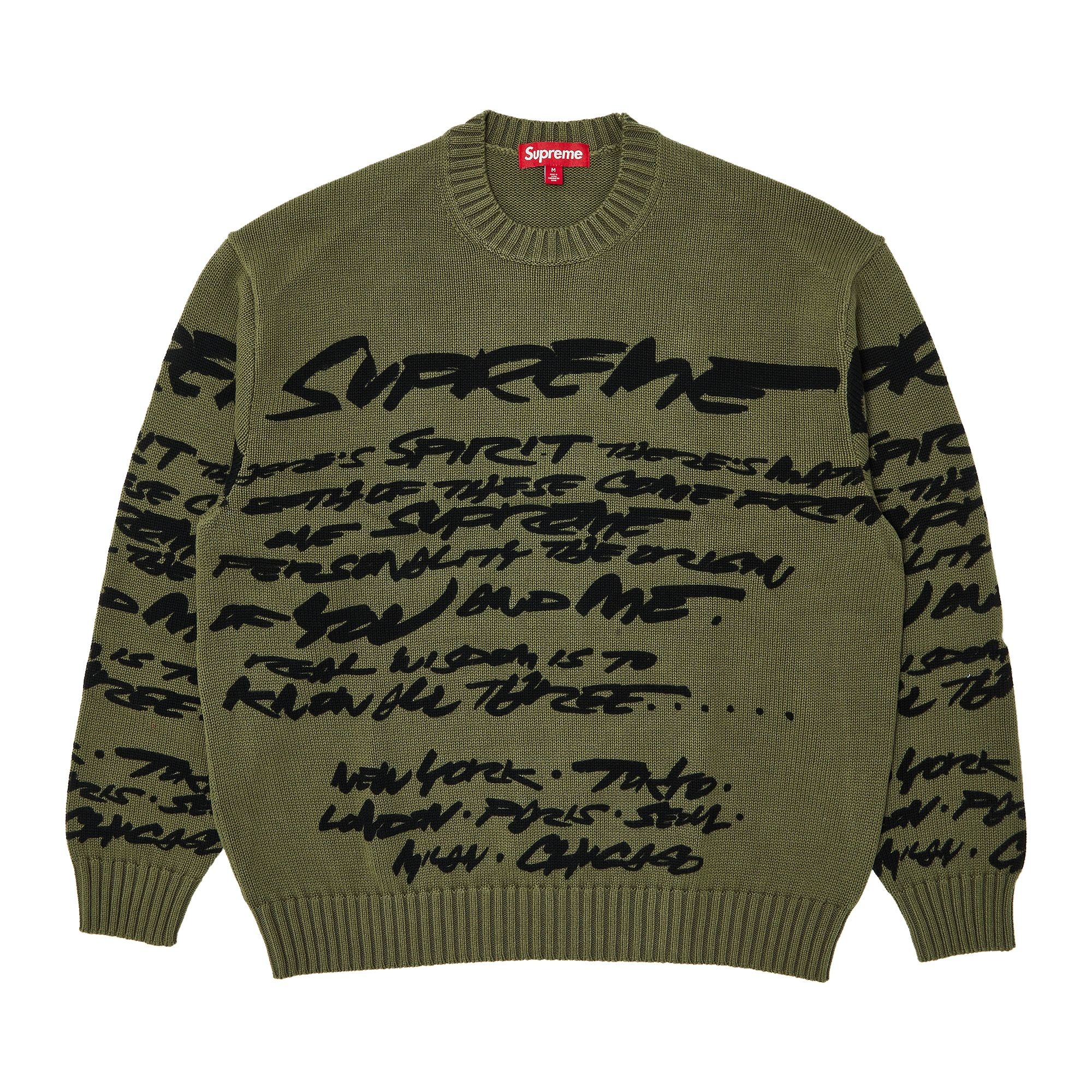 Supreme Futura Sweater 'Olive' - 1