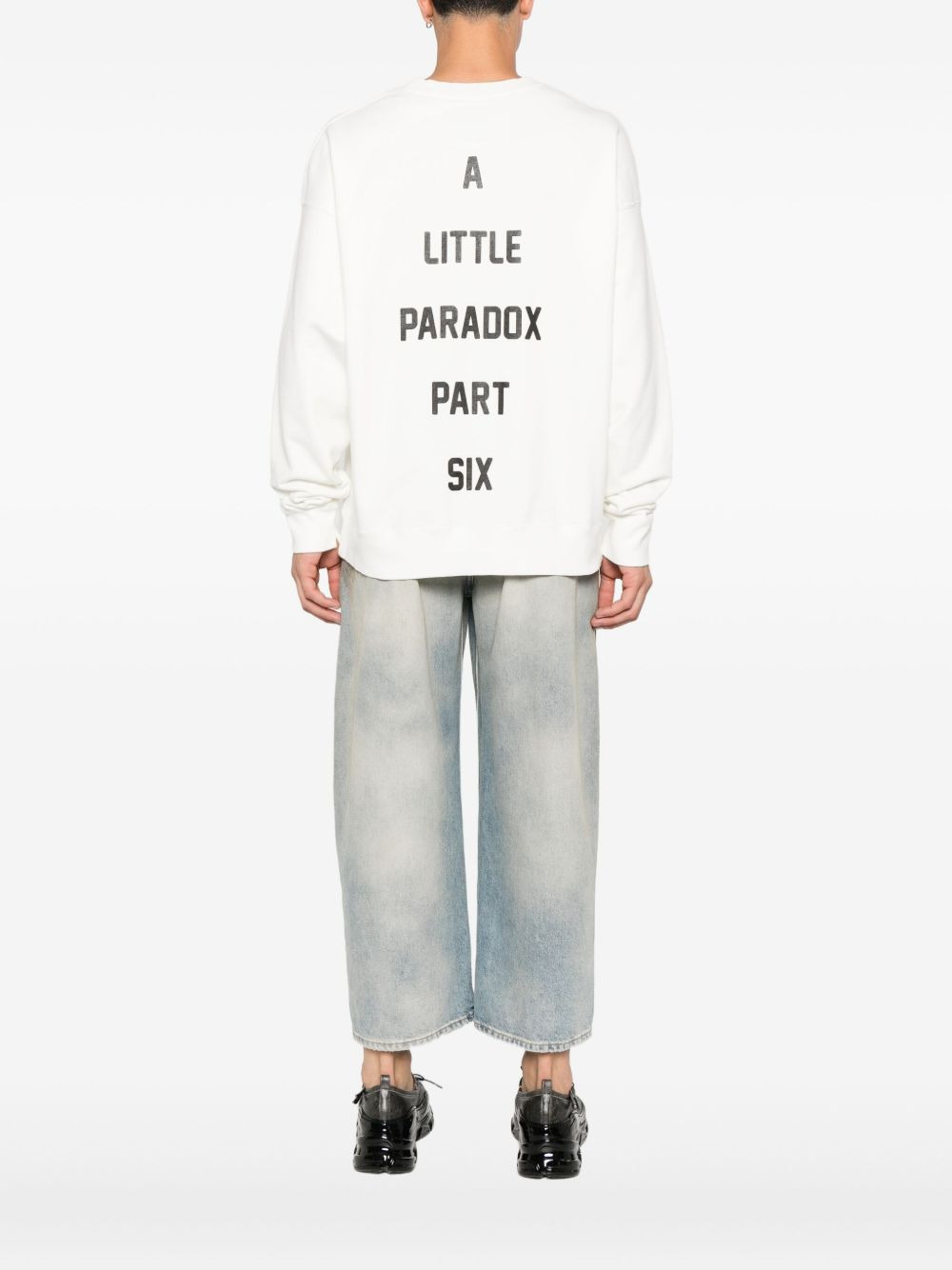 cat-face print sweatshirt - 4