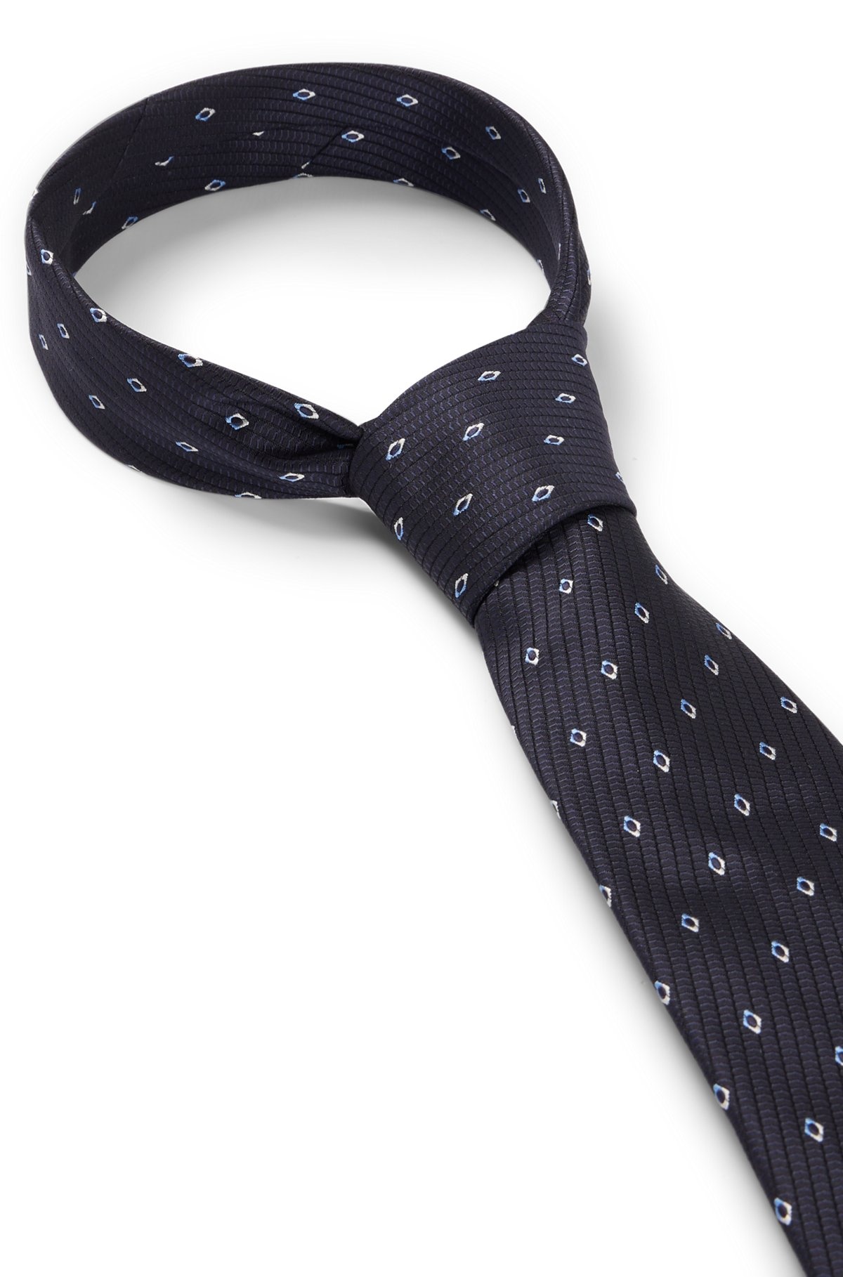 SILK-JACQUARD TIE WITH DETAILED PATTERN - 6
