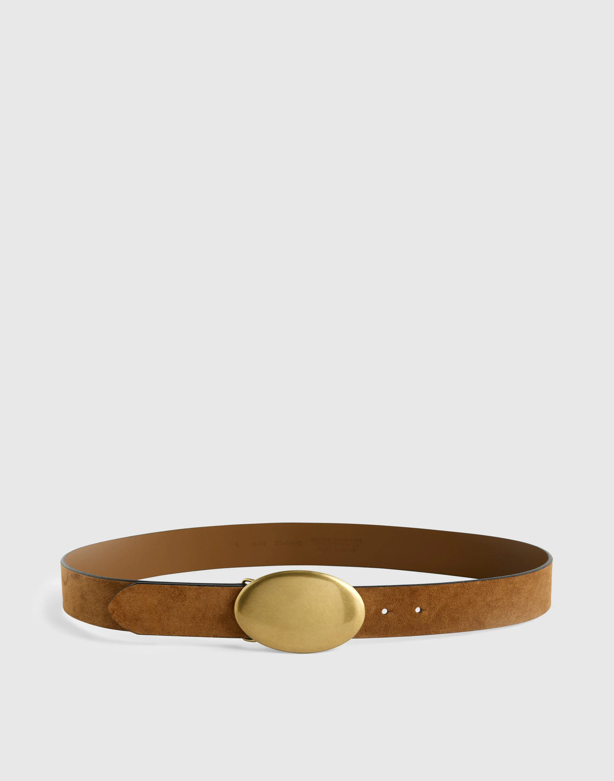 Oval Plaque-Buckle Belt - 1