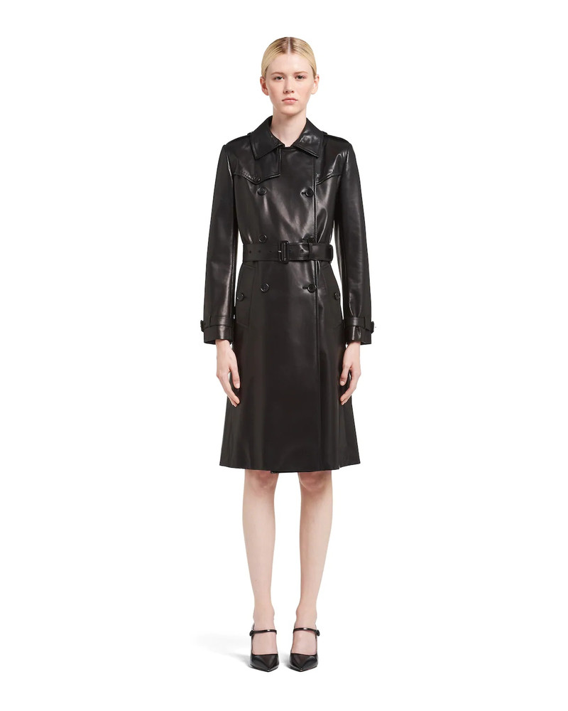 Prada Nappa leather coat outlook