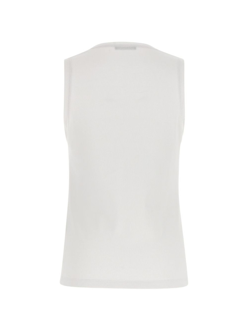 Balmain ribbed embroidery tank top outlook