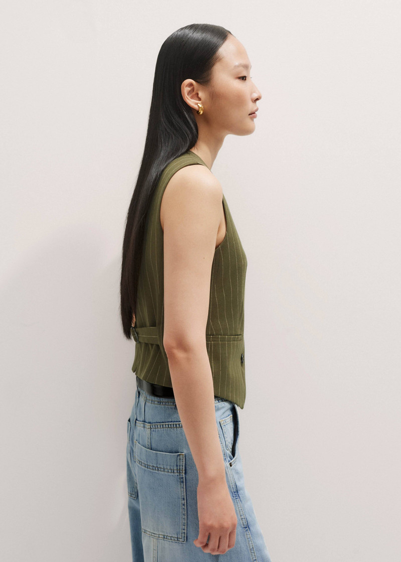 Pinstripe Tailored Vest 6