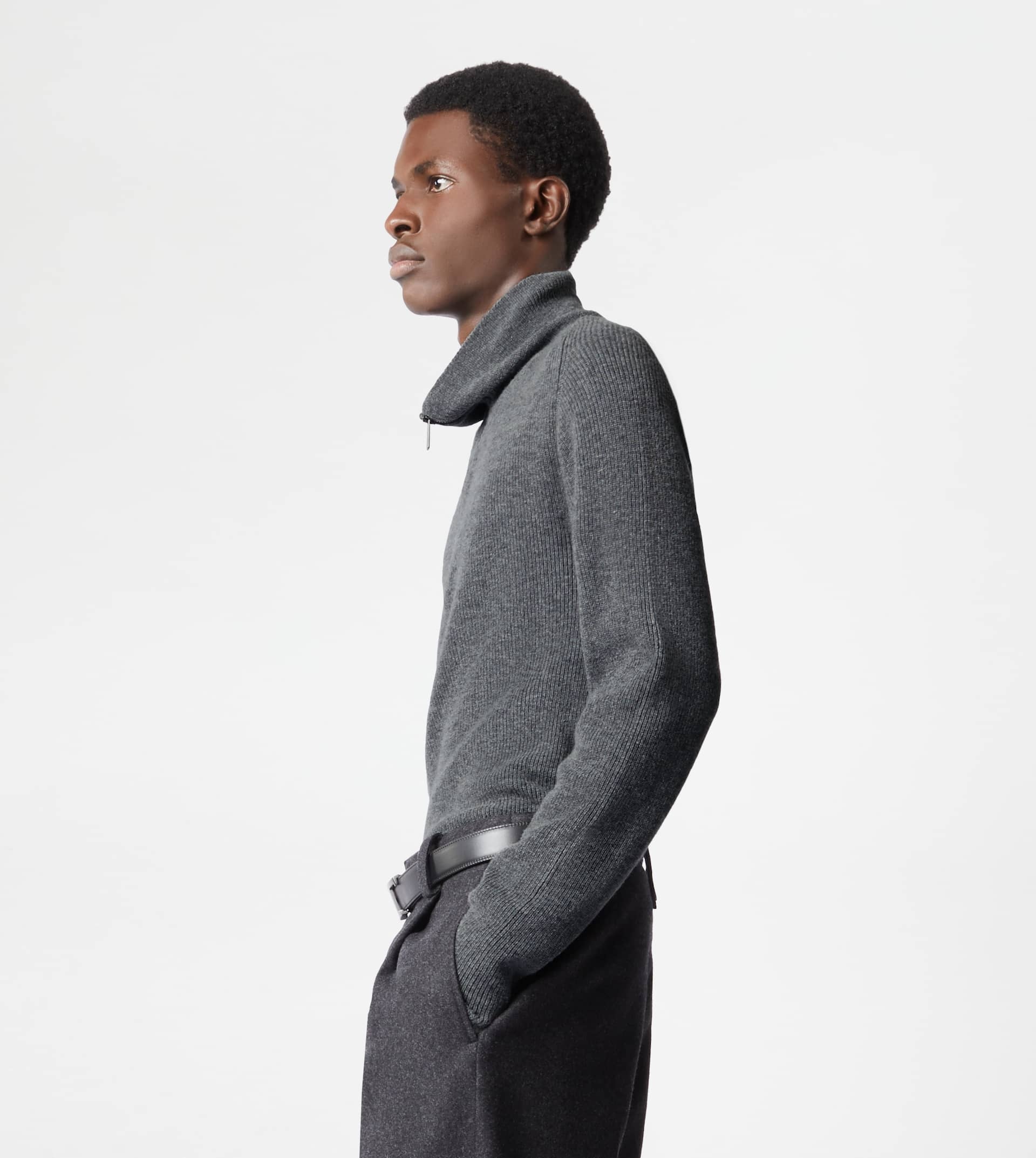 TURTLENECK IN WOOL - GREY - 3