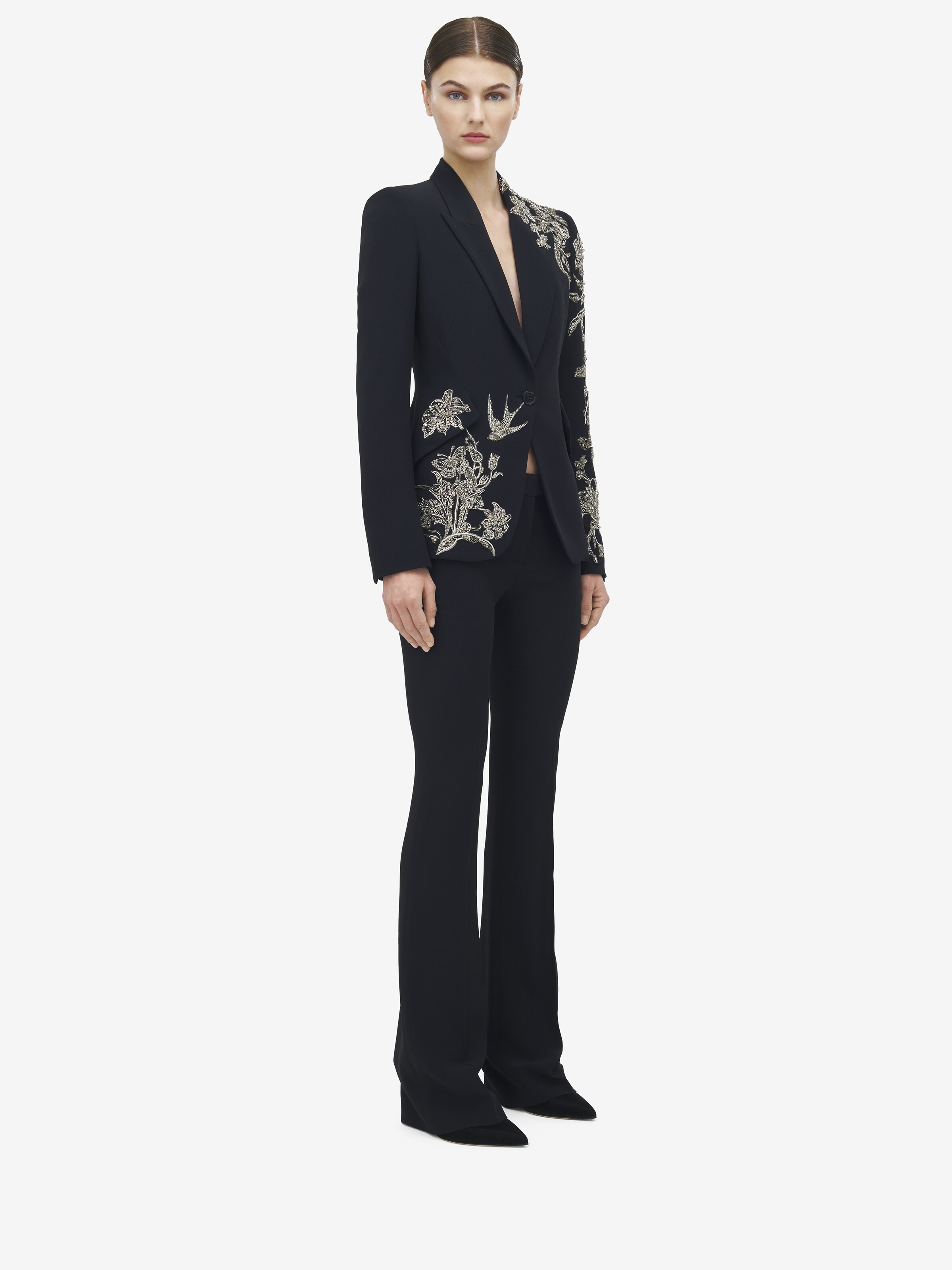 Silver Tattoo Embroidery Jacket - 4