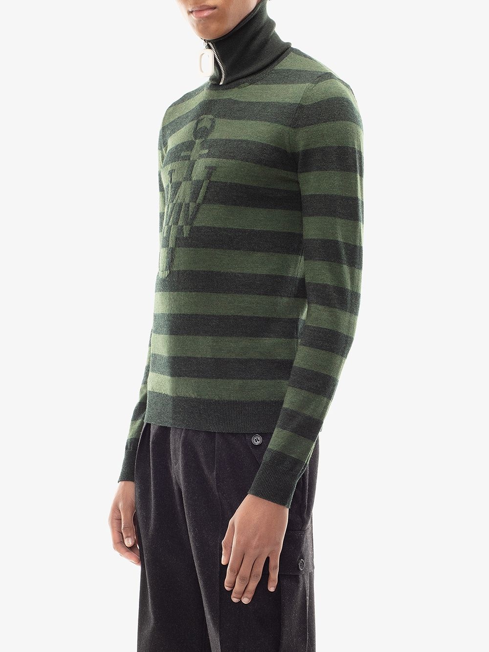 striped logo jumper - 3