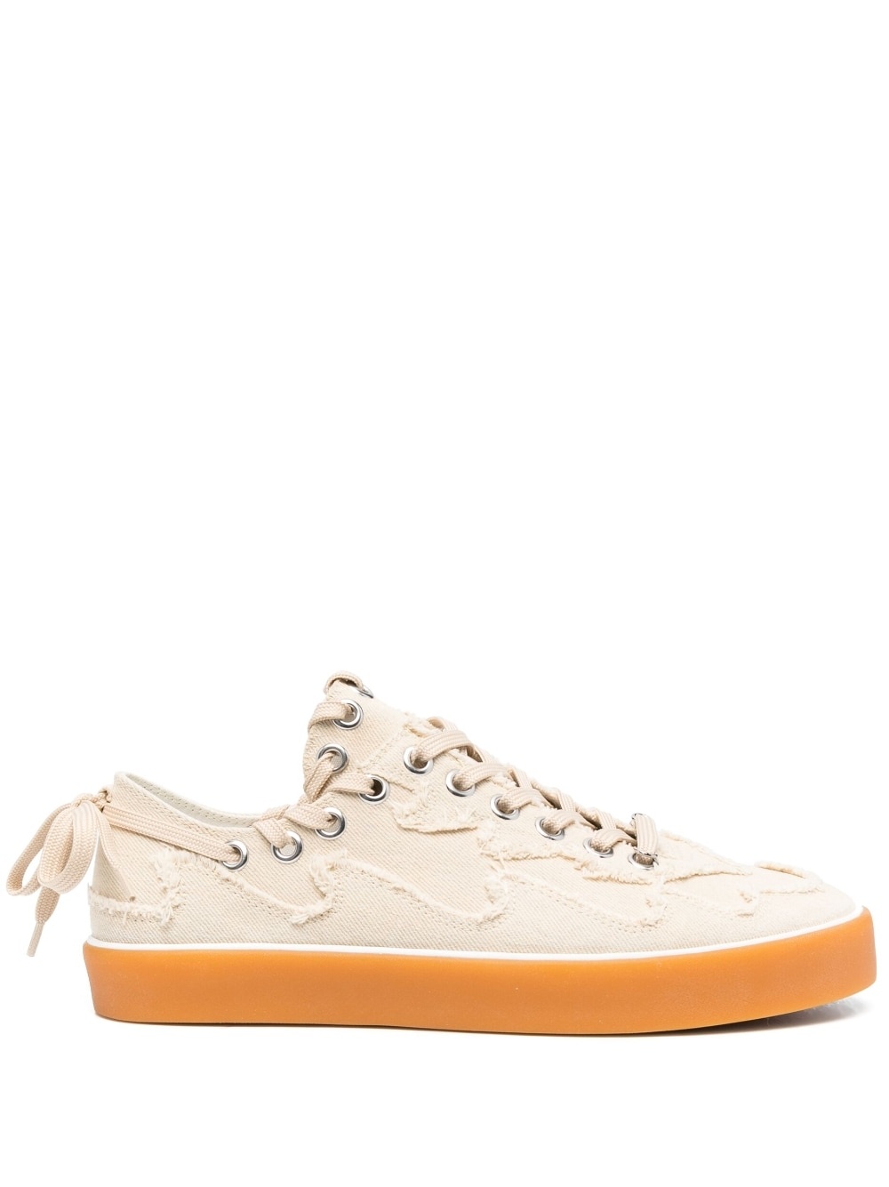 Kelly frayed detailed sneakers - 1