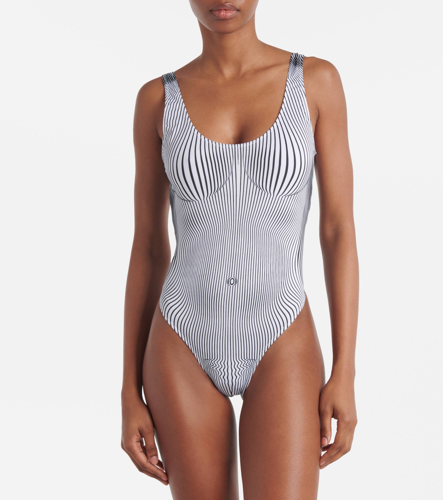 Pinstripe Body Morphing swimsuit - 2