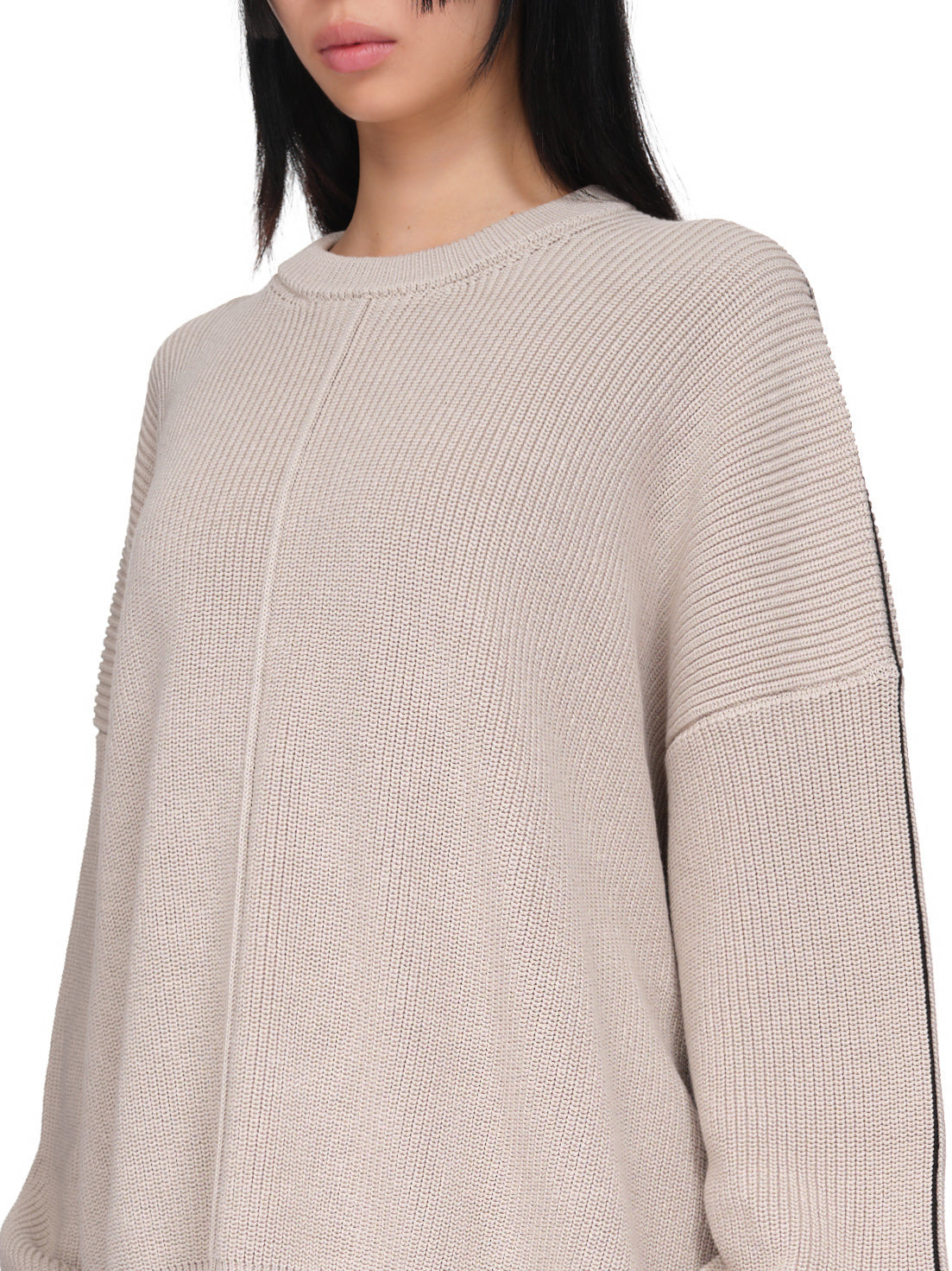 Cutout Crew Neck Sweater - 4