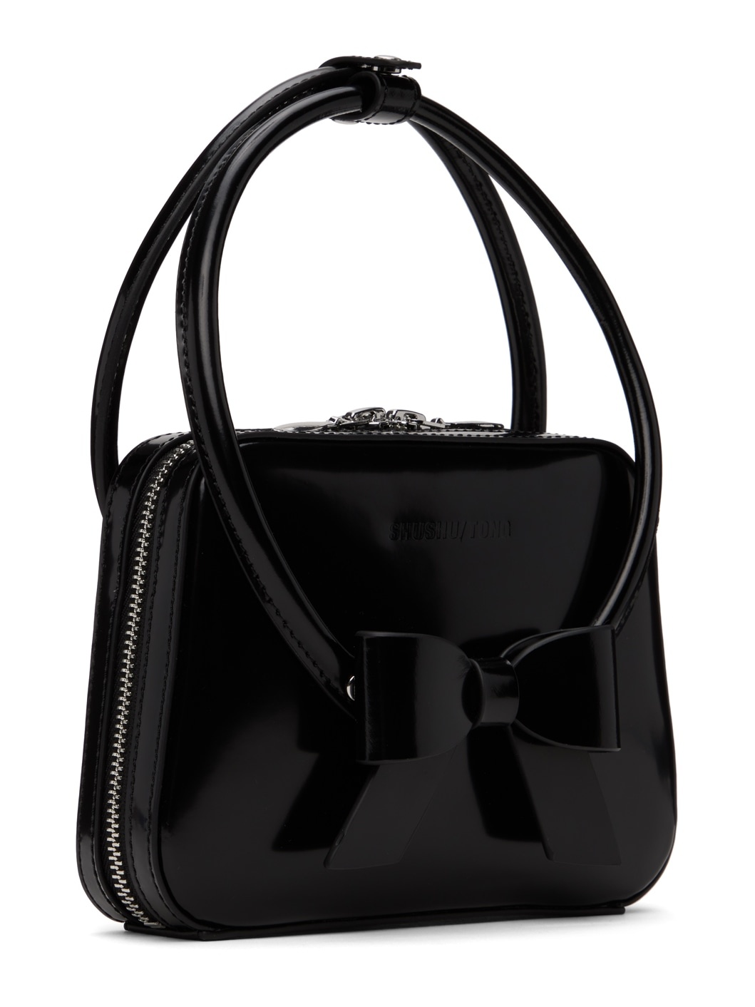 Black Stereo Bow Bag - 2