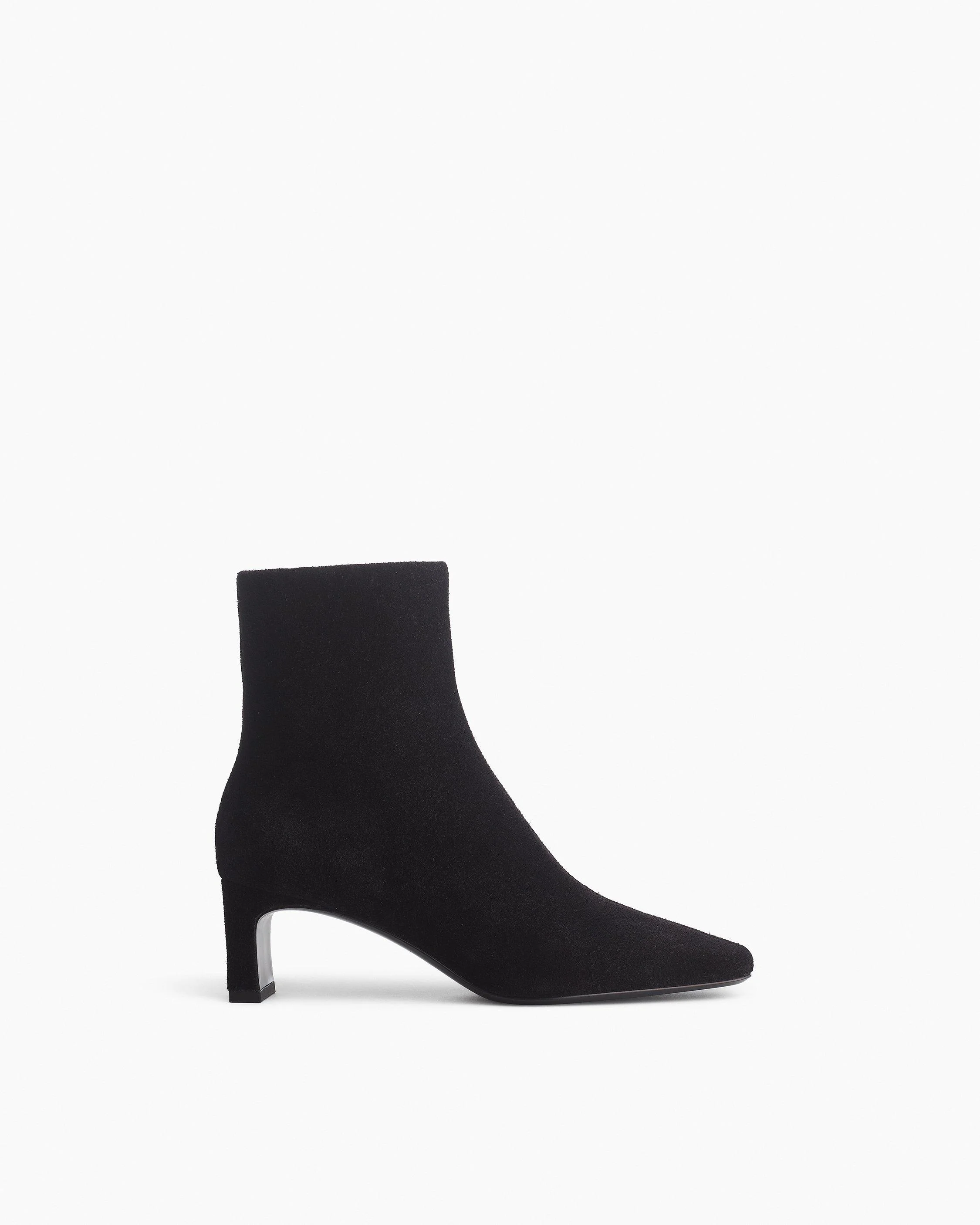 Avery Zip Suede Ankle Boots - 1