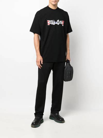 VETEMENTS logo print T-shirt outlook