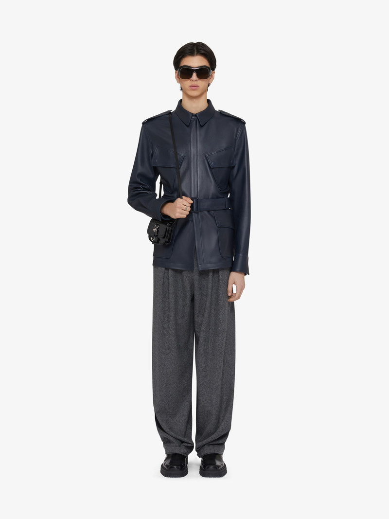 MULTI-POCKET JACKET IN LEATHER 2