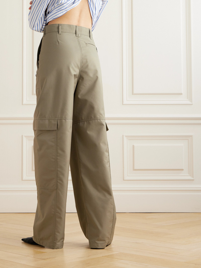Cotton-blend Twill Straight-leg Cargo Pants 3