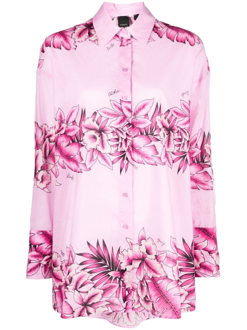 floral-print cotton shirt 1