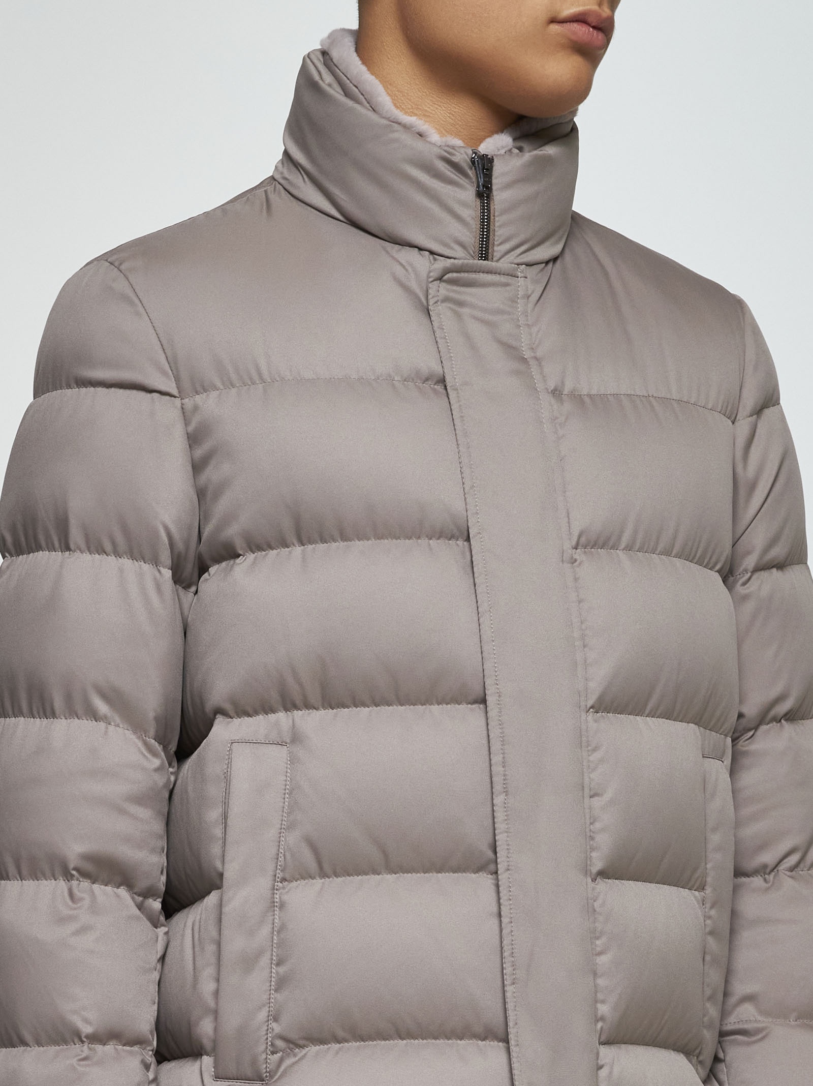 Arendelle quilted nylon down bomber jacket - 4