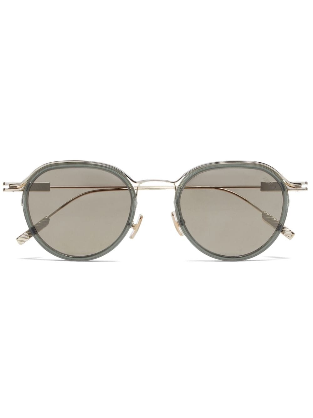 round-frame metal sunglasses - 1