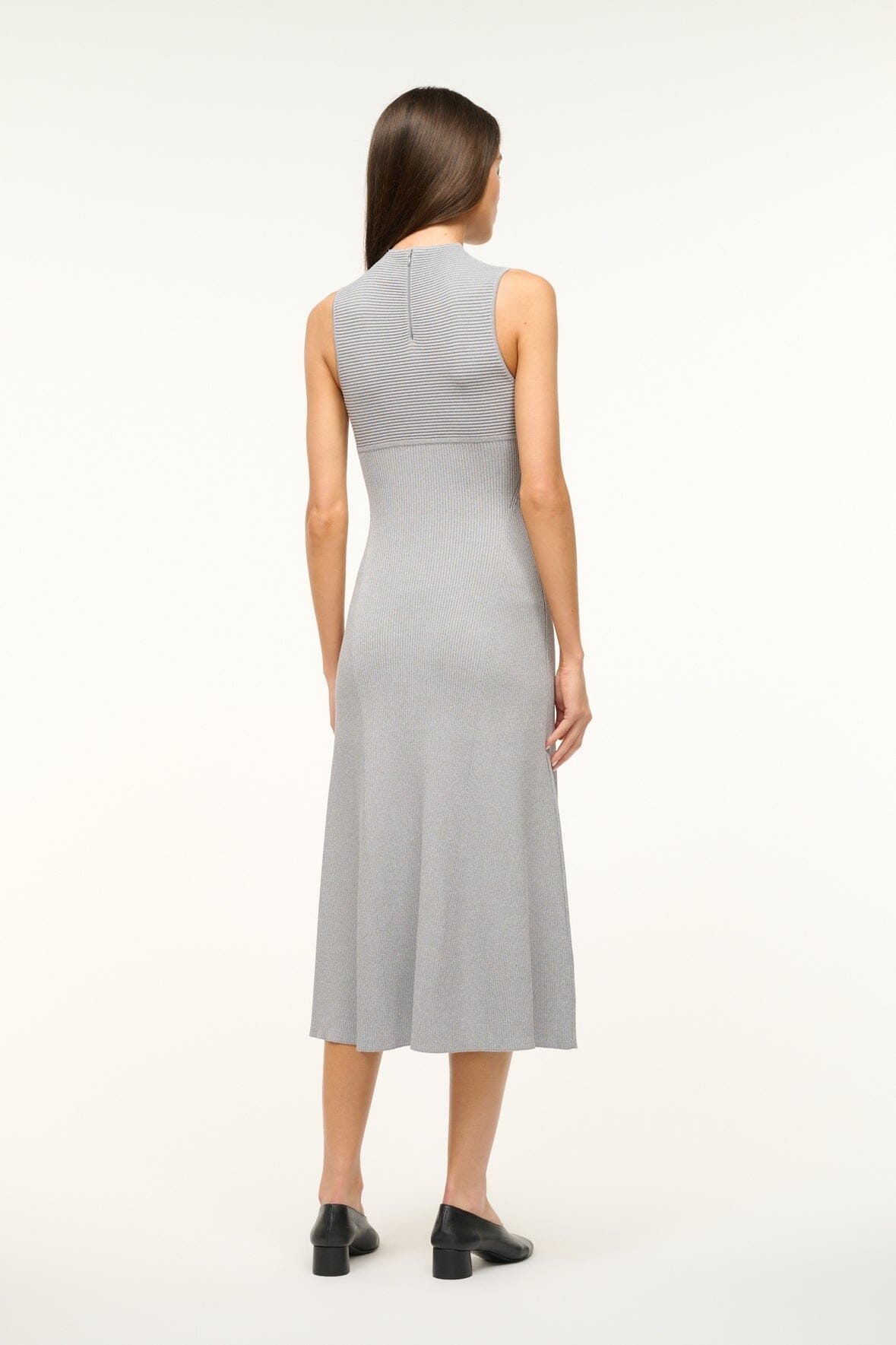 STAUD MALACHITE DRESS SPECKLE GREY - 3