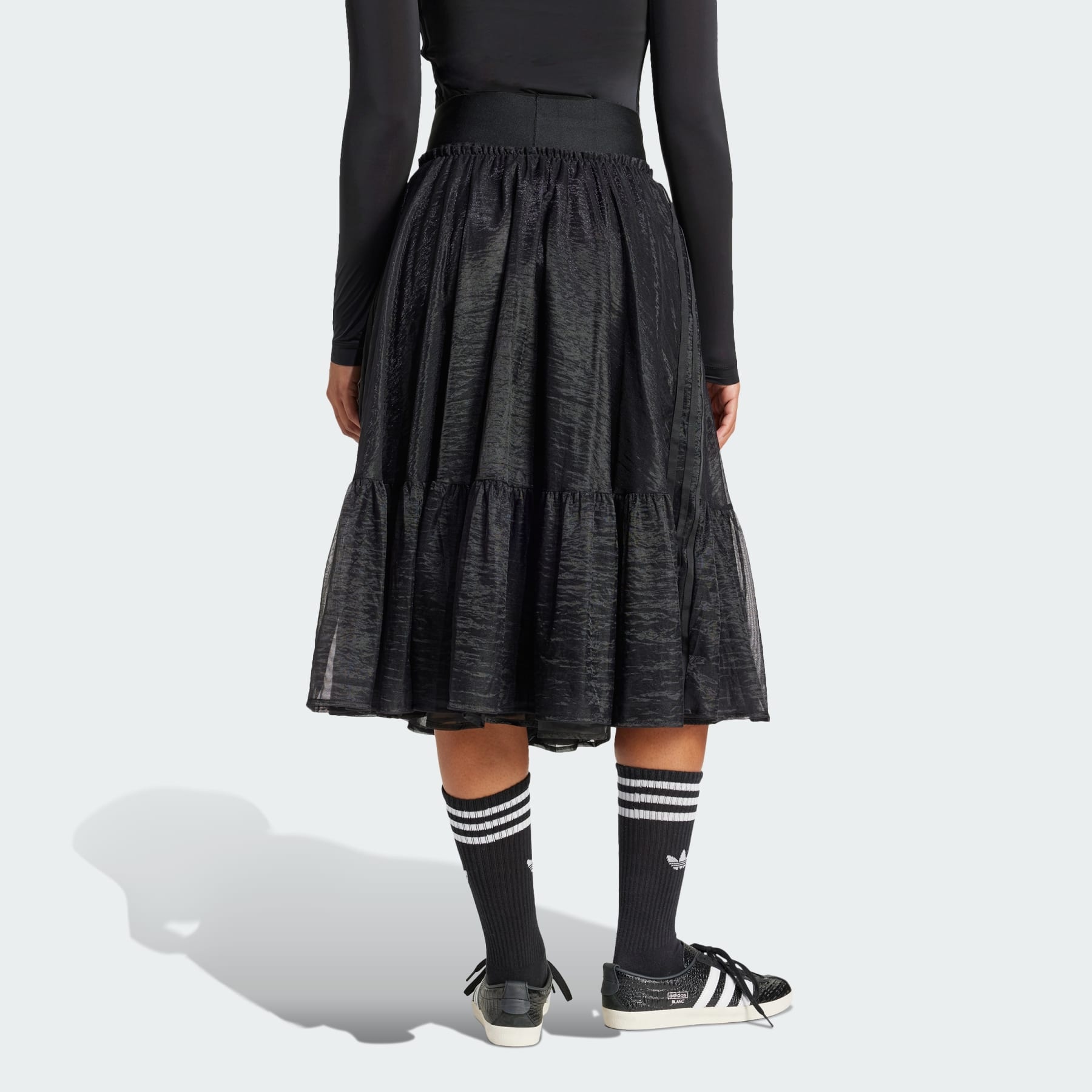 Waistband Tulle Maxi Skirt - 3