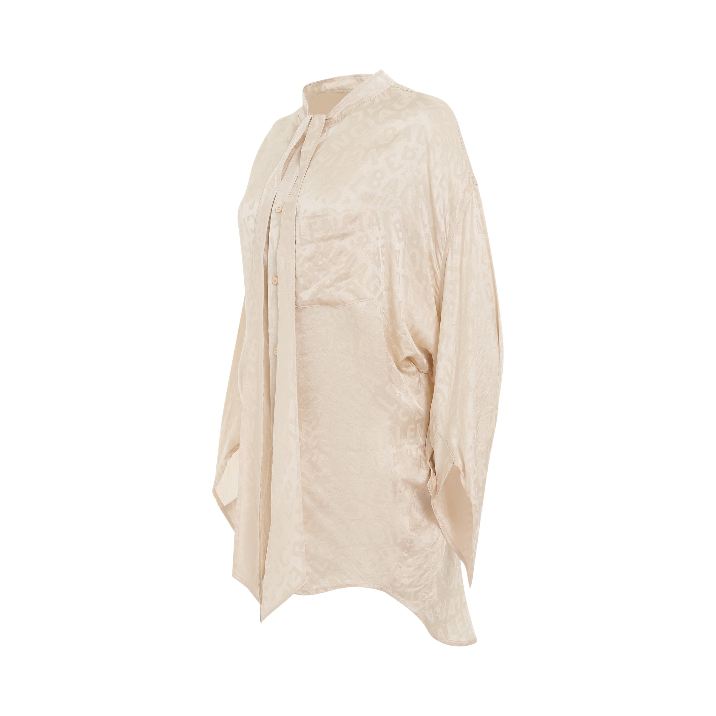 Twisted Swing Blouse in Dusty Ivory - 2