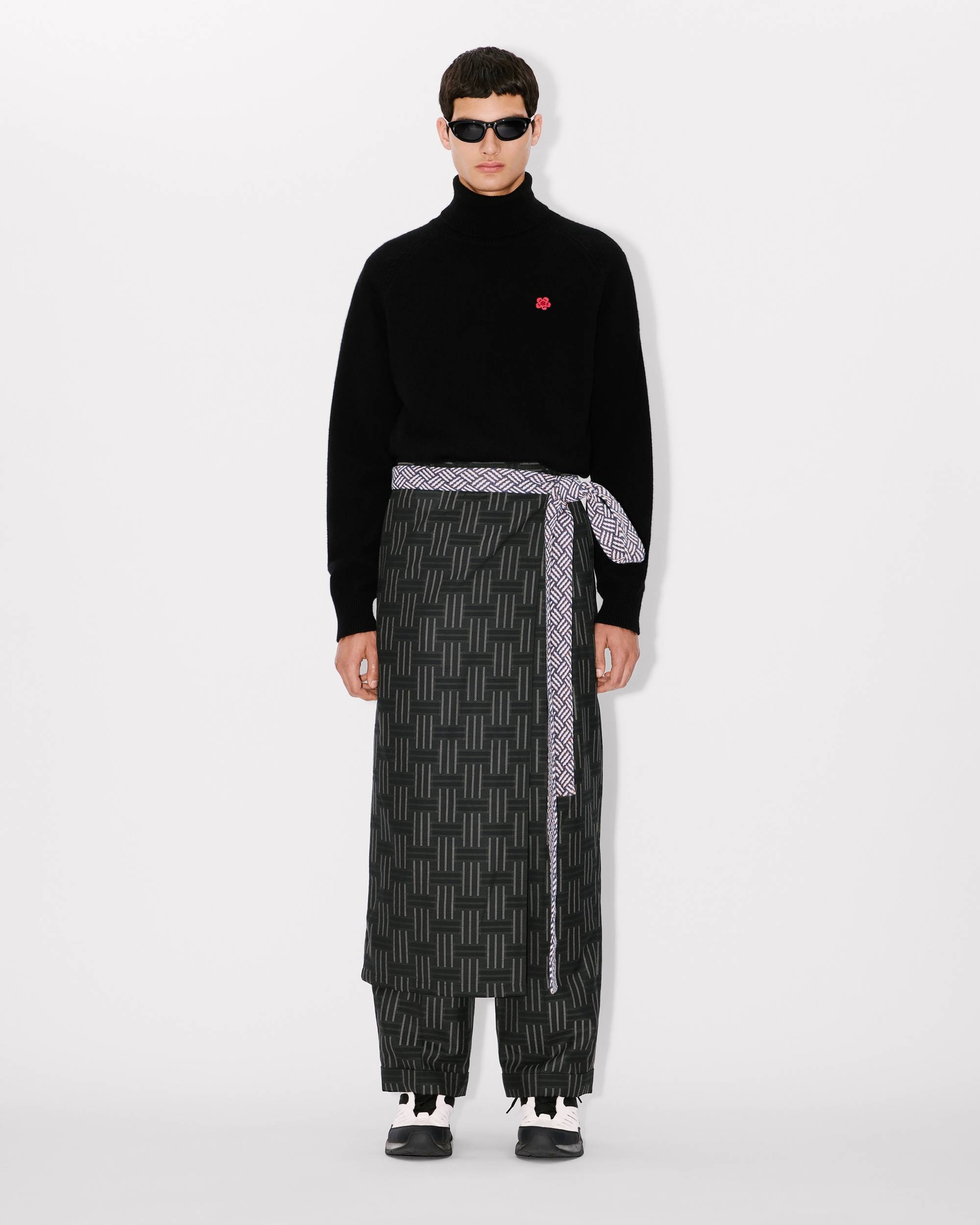 'KENZO Weave' apron in wool and cotton - 3