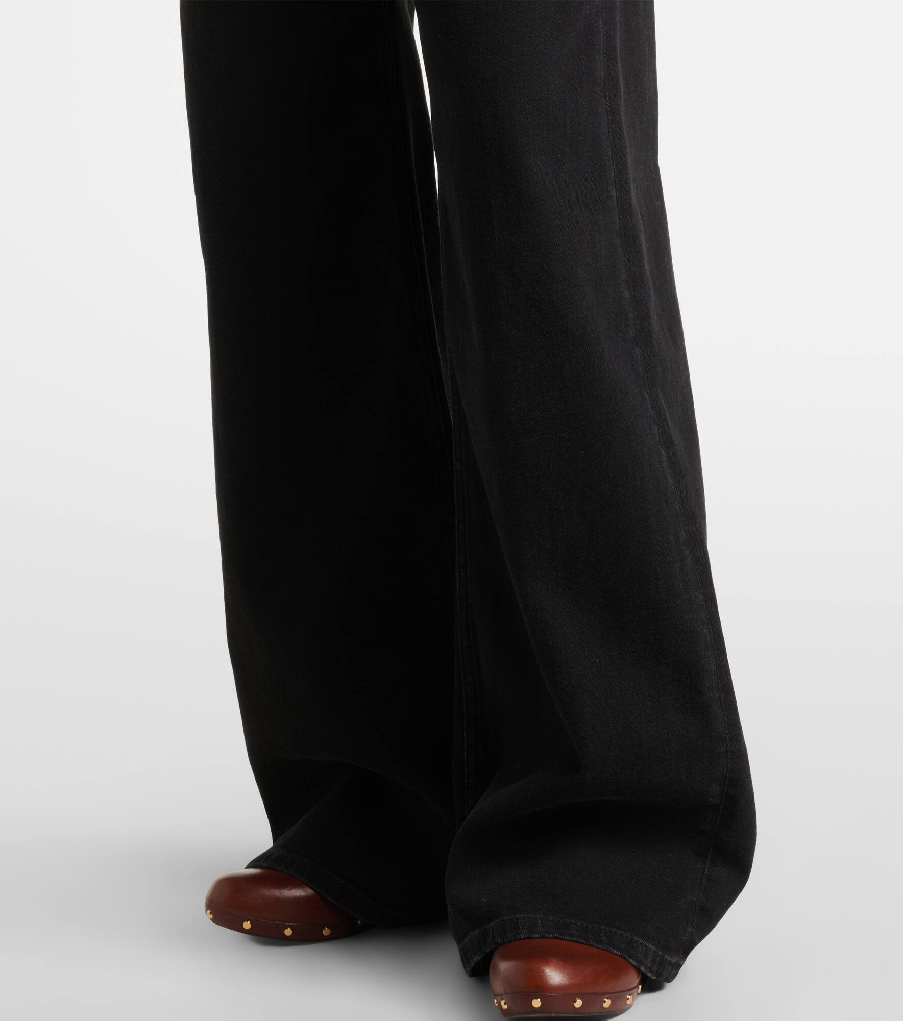 High-rise wide-leg jeans - 6