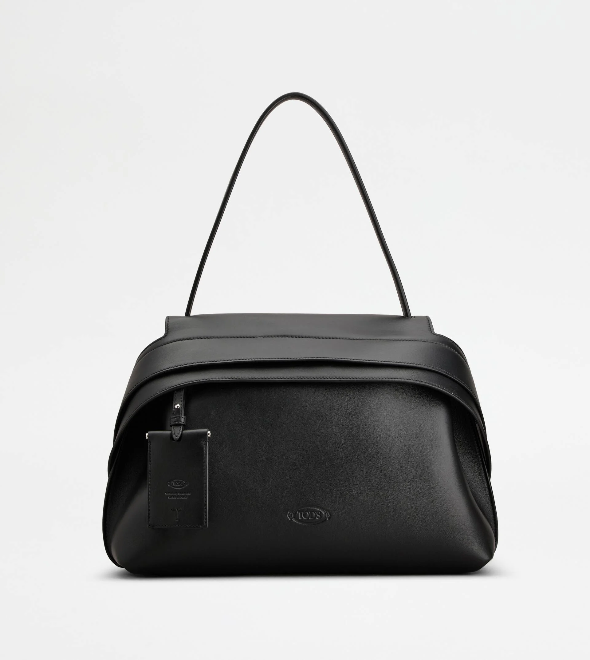 TOD'S WAVE BAG IN LEATHER MEDIUM - BLACK - 1