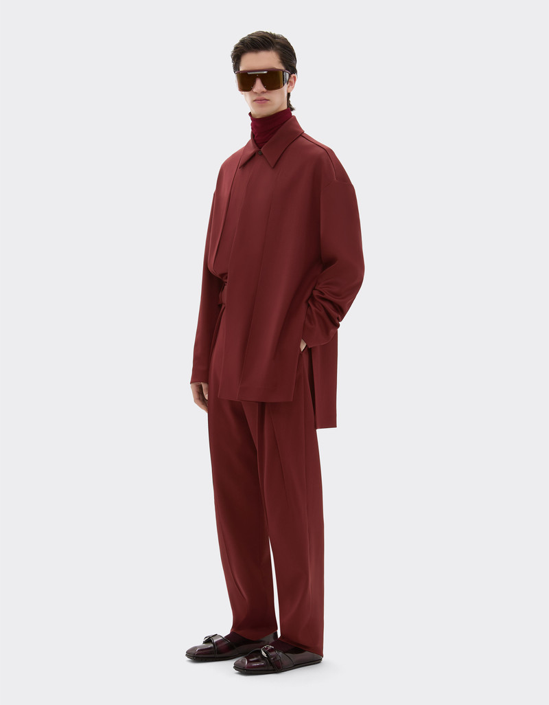 Wool satin shirt 3
