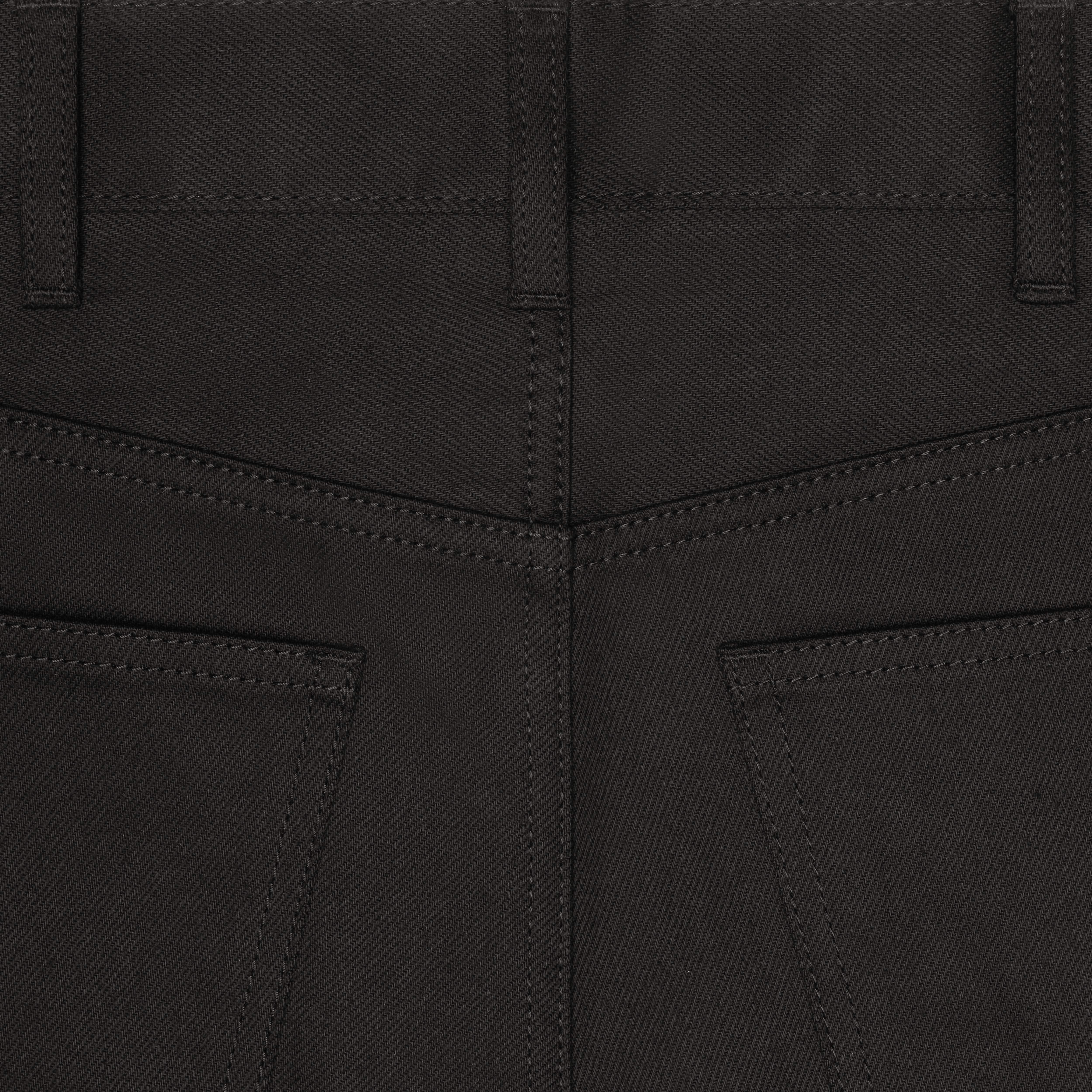 DYLAN FLARED JEANS IN PURE BLACK WASH DENIM - 3