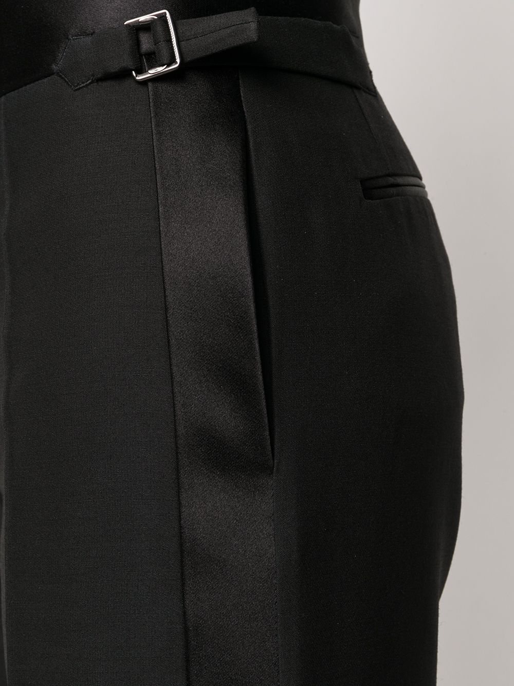 tuxedo band flared trousers - 5