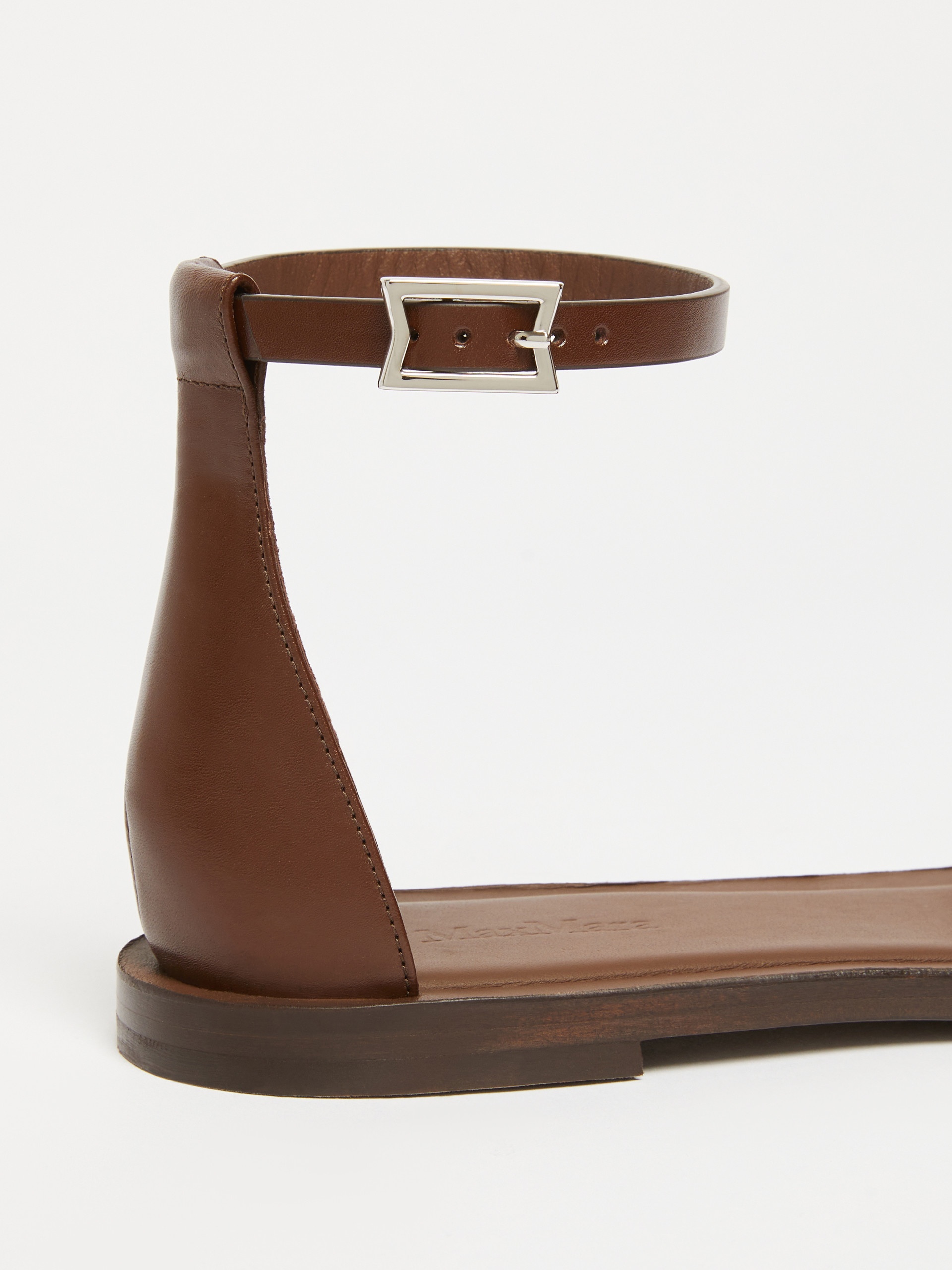 DOUBLEFLAT Flat leather sandals - 5