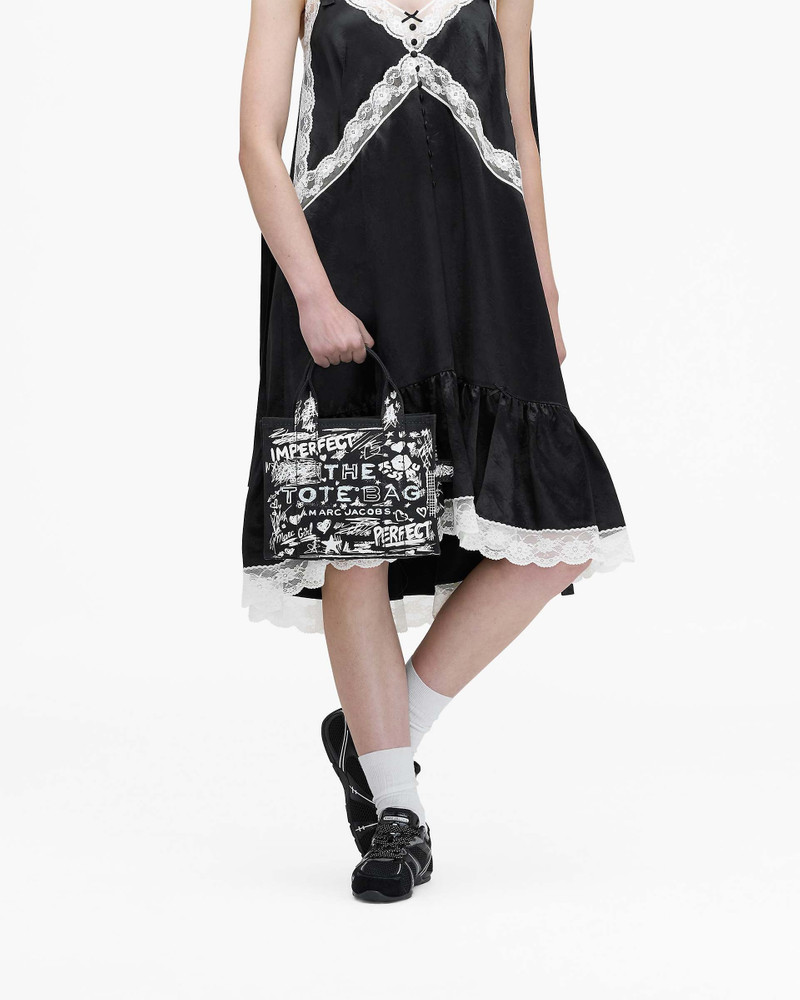 THE PUNK SCRIBBLE CANVAS SMALL TOTE BAG 8