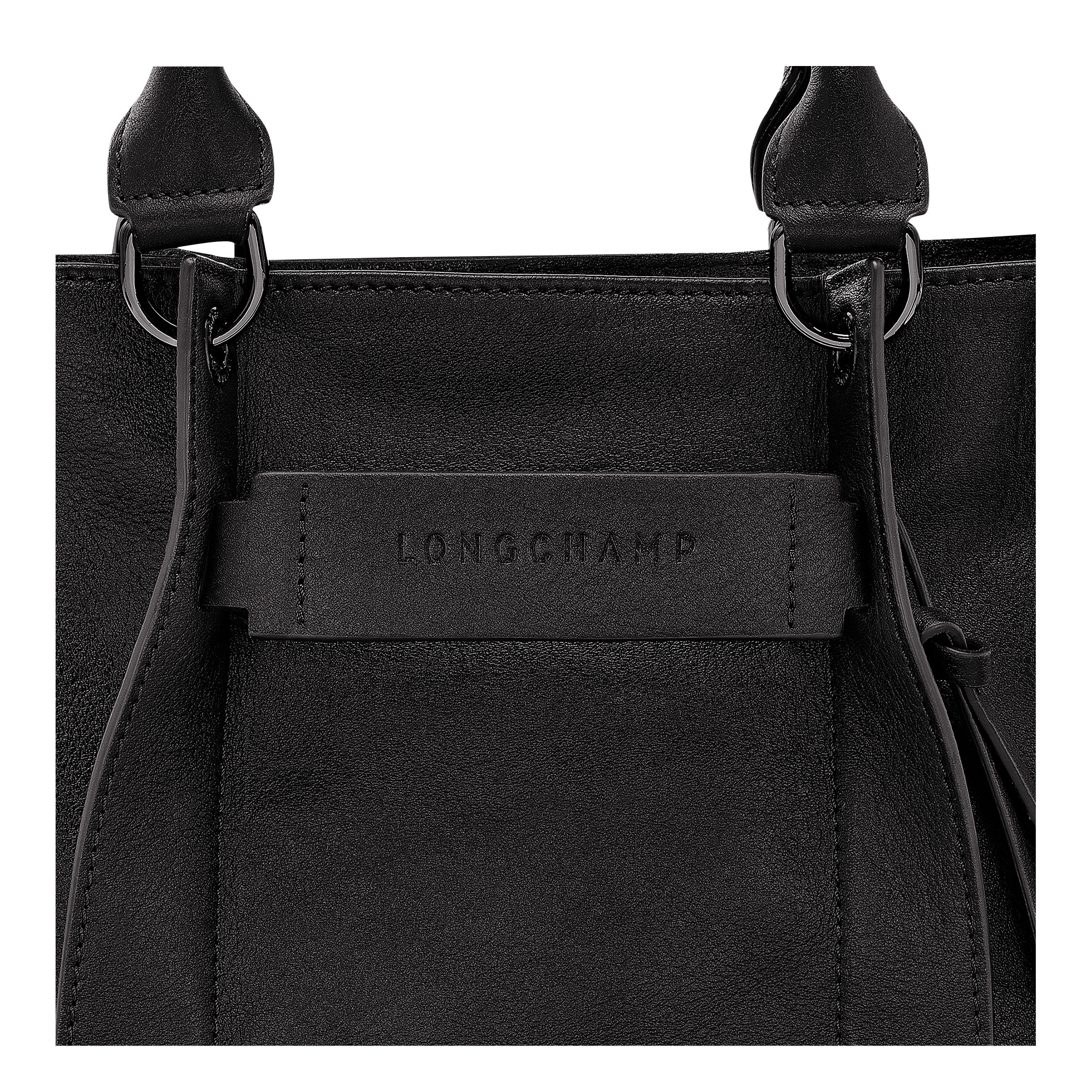 Longchamp 3D S Handbag Black - Leather - 6