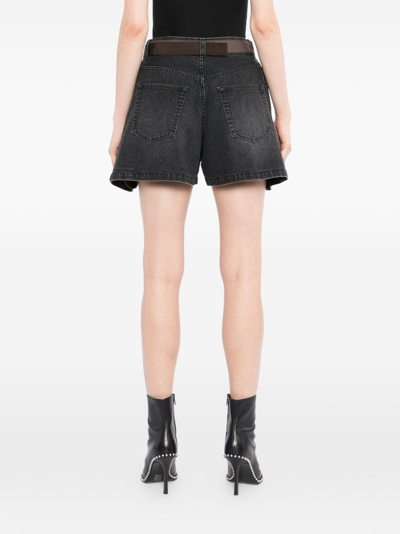 hybrid denim-panel shorts 4