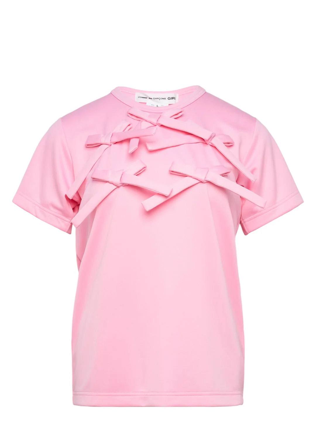 Ribbon Bow Detail Tee - 1